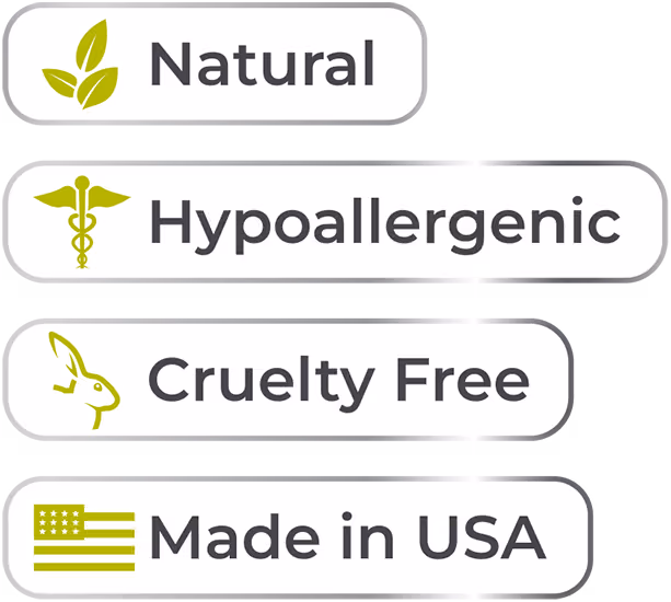 Natural, Hypoallergenic, Cruelty Free Ingredients
